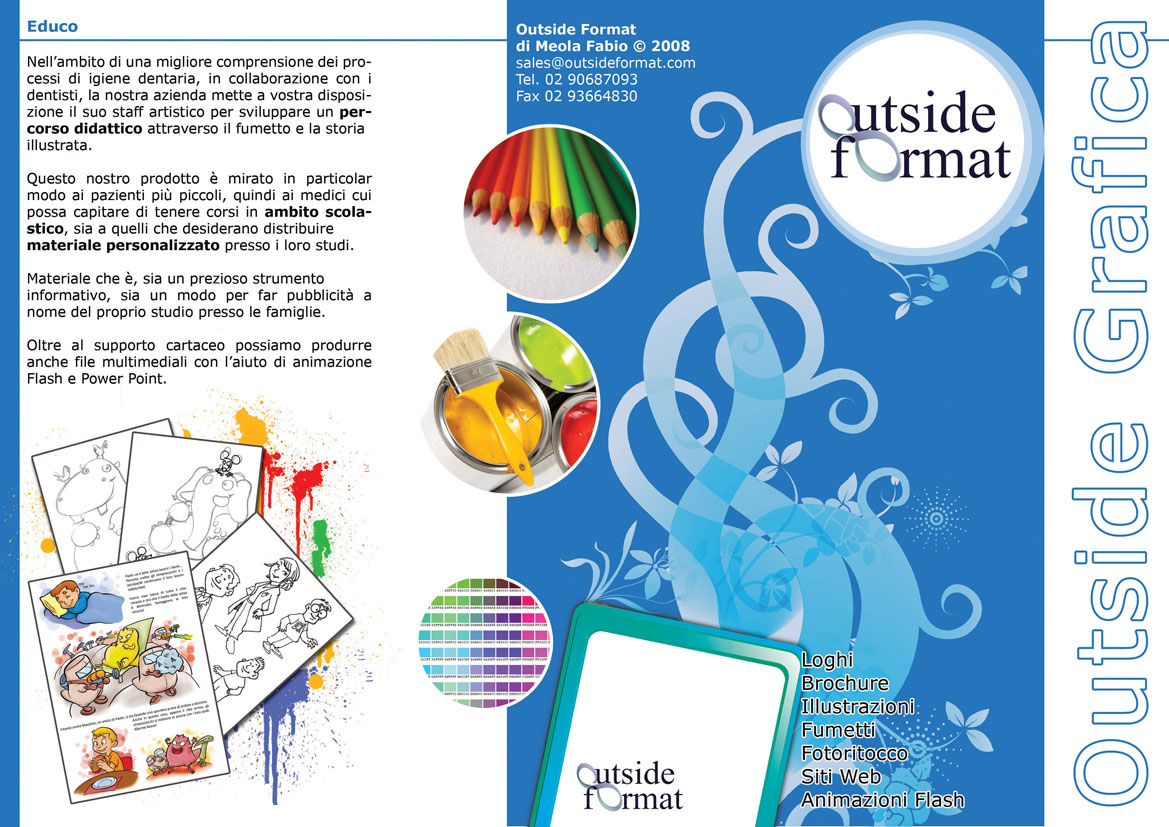 Brochure per progettazione grafica