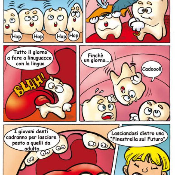 Igiene orale spiegata a fumetti