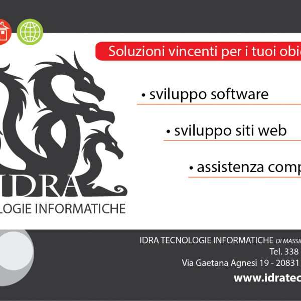 Materiale promozionale per Idra Tecnologie Informatiche